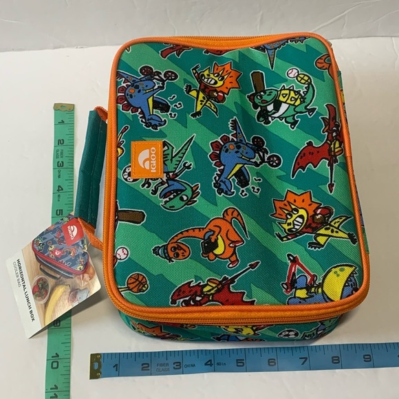 Igloo Insulated Cooler Bag Horizontal Dinosaur Graphic Teal NWT - Picture 9 of 12